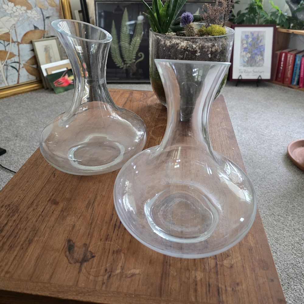 2 Circle Wine Decanters
